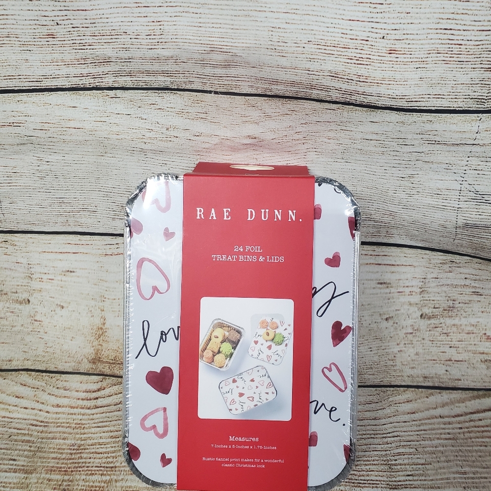 Rae Dunn ❤️❤️Valentine's Day Treat Bin & lids.❤️❤️
